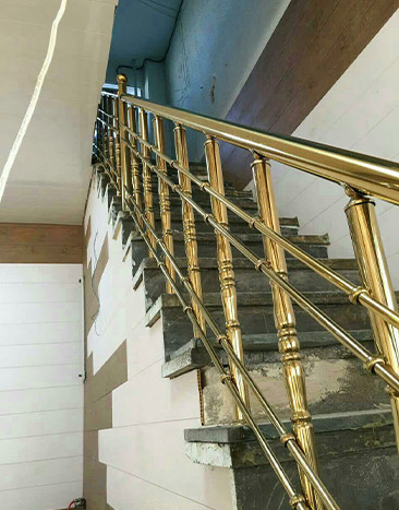 نرده استیل طلایی